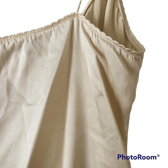 Elie Tahari Silk Spaghetti Strap Tank Top Cami Camisole Shell Blouse - Picture 3 of 9